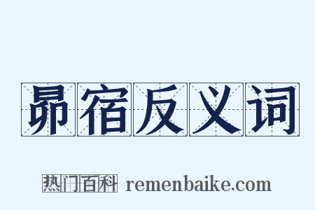 昴宿反义词是什么意思的图片